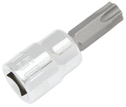Craftsman T50 Torx bit socket, SKU CMMT34449, chrome finish, close-up angled on white background.