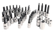 Photo of CRAFTSMAN socket and bit set, SKU CMMT34912, featuring assorted chrome and black sockets and bit drivers on white background.